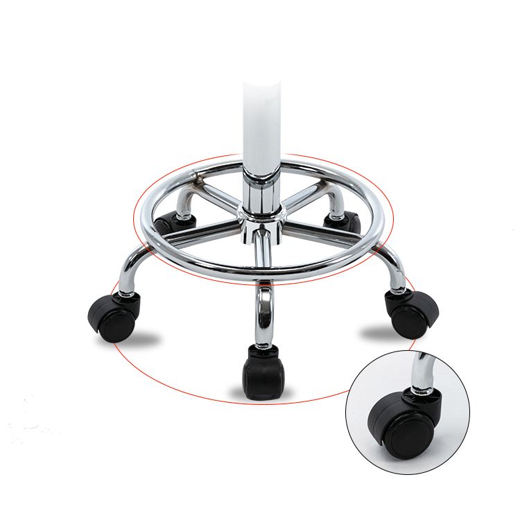 Adjustable Modern Counter Bar Stool Armless Leather Backless Bar Stool with Metal Base Clearhalo 'Bar Furniture' 'Bar Stools' 'bar_stools' 'furn' 'furn_bar_stools' 'furniture_bar_stools' 'Kitchen & Dining Furniture' 'kitchen&dining_furn' 'kitchen' 'kitchen_furn' Furniture' 1200x1200_7127f843-a59a-480b-a247-954b125826df
