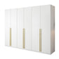 Modern Wooden Wardrobe White Colour Soft Close Drawer Wardrobe Closet for Home