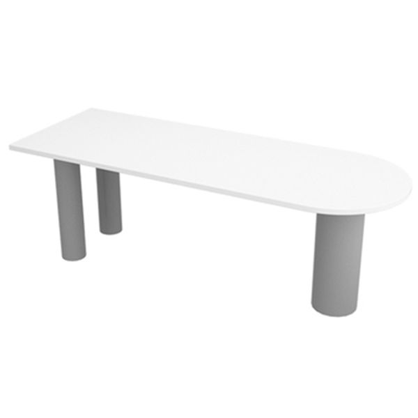 Modern Oval Dining Table Grey Solid Wood Double Pedestal Table Home Kitchen Dinner Clearhalo 'Dining Tables & Seating' 'Dining Tables' 'dining_table' 'furn' 'furn_dining_table' 'Furniture' 'furniture_dining_table' 'Kitchen & Dining Furniture' 'kitchen' 'kitchen_dining_table' 1200x1200_712a1922-c05f-4904-a2e4-4658cdf5a7b4