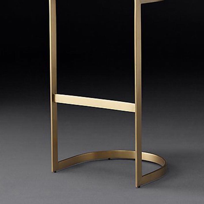Glam Restaurant Footrest Bar Stool Gray Leather Backless Stool Clearhalo 'Bar Furniture' 'Bar Stools' 'bar_stools' 'furn' 'furn_bar_stools' 'Furniture' 'furniture_bar_stools' 'Kitchen & Dining Furniture' 1200x1200_712aaadc-a7fc-48be-8d99-312d2f1c705b