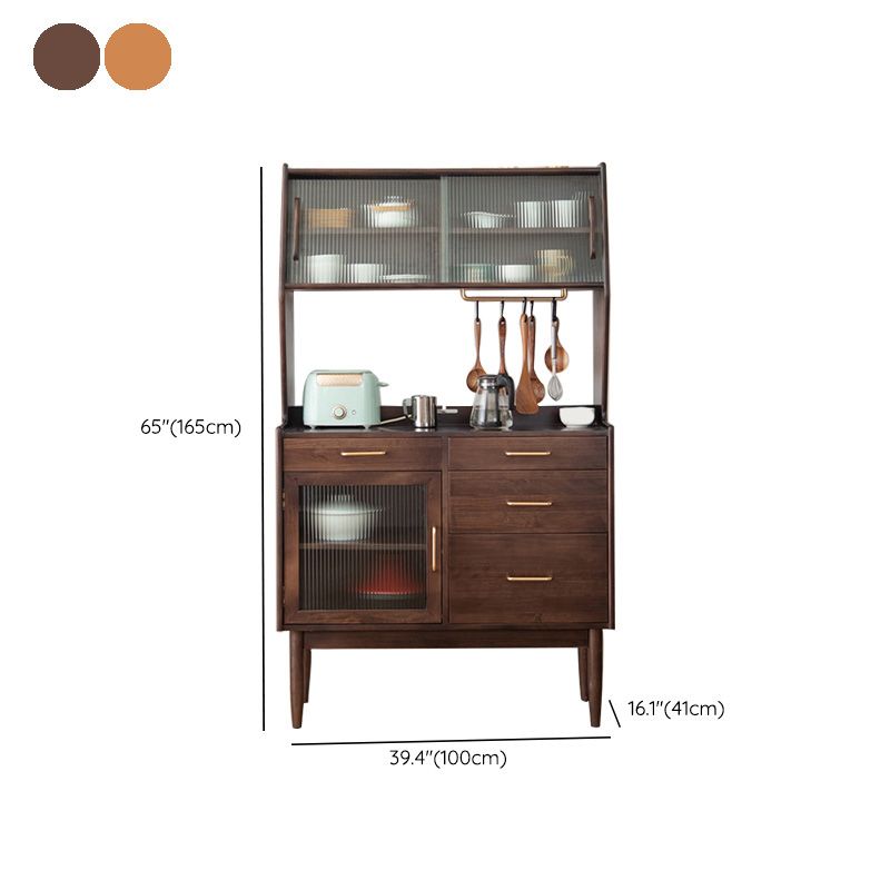 Scheda laterale in legno con mobili moderni soggiorno minimalista a buffet