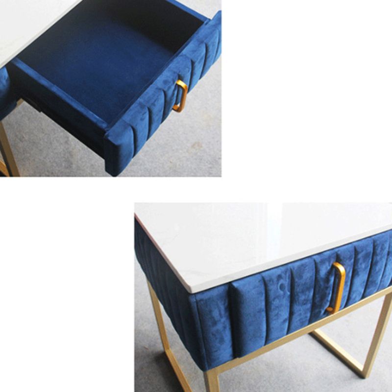 Cajones de noche de mesa de acento glamoroso incluye gabinete de noche para dormitorio