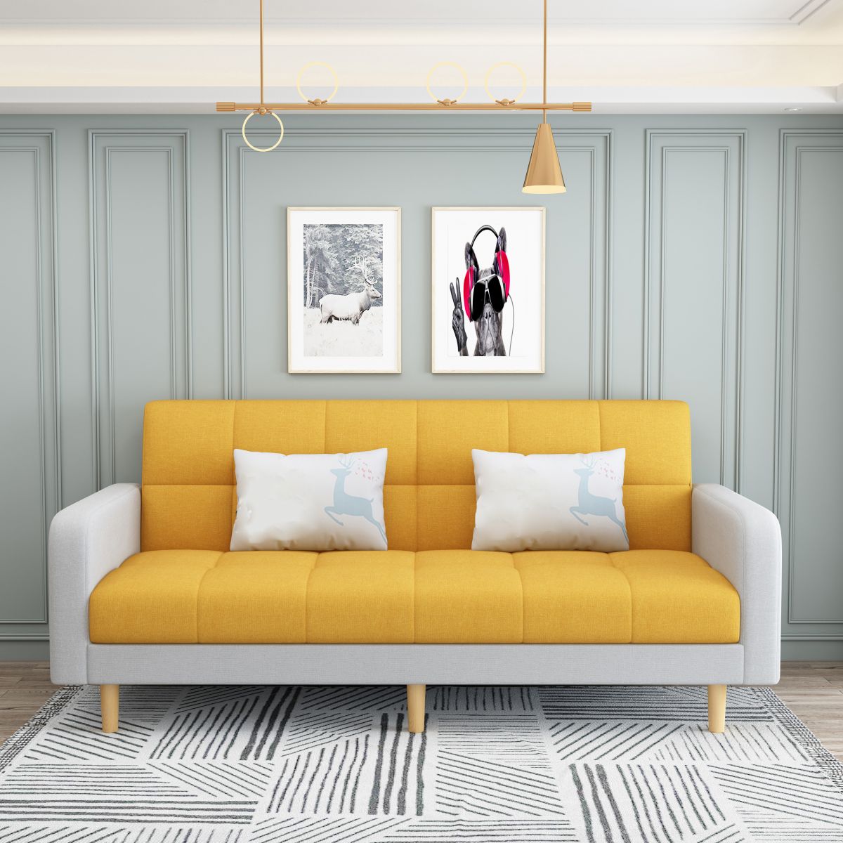 Biscuit contemporain Biscuit Cabripble Square Able Stationnaire