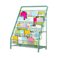 Moderne gesloten back ladder boekenplank metalen planken opgenomen boekenkast