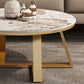 Round Coffee Table Cross Legs Coffee Table Set with Metal Legs Clearhalo 'Coffee & Accent Tables' 'Coffee Tables' 'coffee_tables' 'furn' 'furn_coffee_tables' 'Furniture' 'Living Room Furniture' 1200x1200_7131442d-8aac-4b0e-bfd9-343b67a7fc0f
