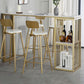 White Rectangle Faux Marble Top Bar Table Industrial Double Pedestal with Shelves Clearhalo 'Bar Furniture' 'Bar Tables' 'bar_tables' 'furn' 'furn_bar_tables' 'Furniture' 'Kitchen & Dining Furniture' 1200x1200_71319a0d-cfa8-40a7-8e01-ac7e24cdf79d