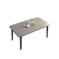 Simplicity Style Furniture Rectangle Solid Wood Dining Room Table in Brown