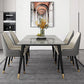 Nordic Style 1/4/5/7 Rectangle Dining Room Set with Leather Chairs Clearhalo 'Dining Room Sets' 'Dining Tables & Seating' 'dining_room_set' 'furn' 'furn_dining_room_set' 'Furniture' 'furniture_dining_room_set' 'Kitchen & Dining Furniture' 'kitchen&dining_furn' 'kitchen' 1200x1200_7133e50b-1db9-4b1e-8392-675559a044aa
