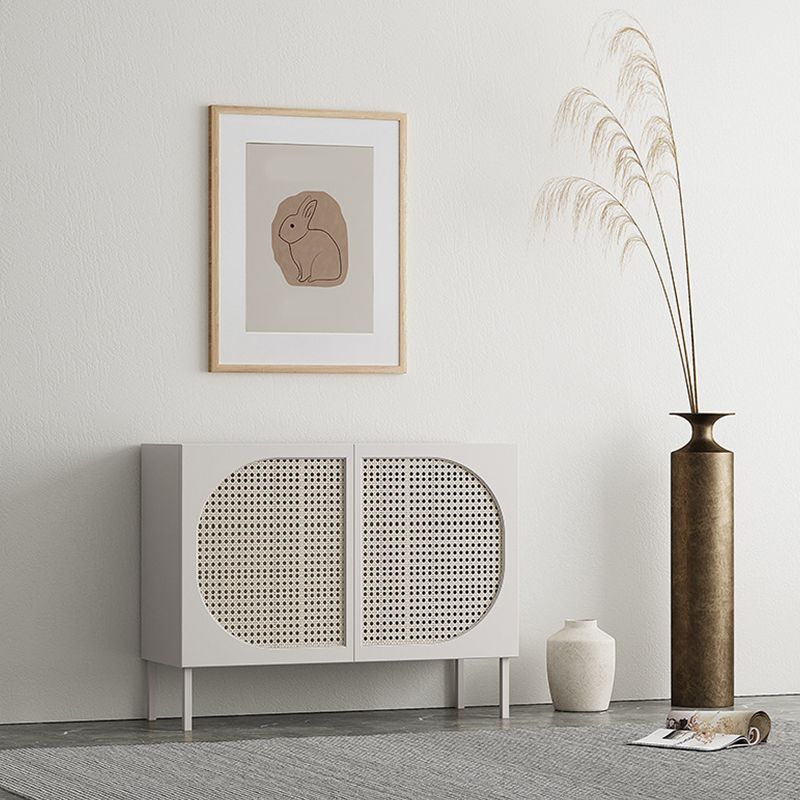 39.5"L Wooden Sideboard Farmhouse Style Home Side Board With Cabinets