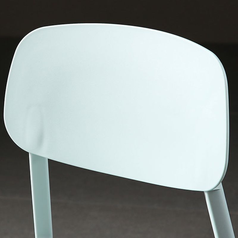 Plastic Armless Dining Chairs Scandinavian Open Back Dining Side Chair Clearhalo 'Dining Chairs' 'Dining Tables & Seating' 'dining_chair' 'furn' 'furn_dining_chair' 'Furniture' 'Kitchen & Dining Furniture' 1200x1200_71368ad4-07e3-482e-a551-6cec5d828ffd
