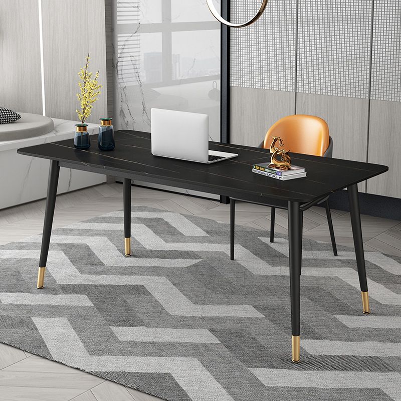 Scrivania da 29,5 pollici di scrittura di altezza rettangolare da ufficio contemporaneo