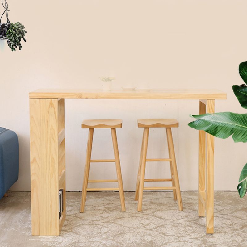 Rectangle Wood Top Counter Table 42-inch Height Simple Bar Table Clearhalo 'Bar Furniture' 'Bar Tables' 'bar_tables' 'furn' 'furn_bar_tables' 'Furniture' 'furniture_bar_tables' 'Kitchen & Dining Furniture' 1200x1200_71373571-27de-4362-b187-a0b7b8977030