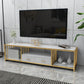 Mobile TV moderno per console multimediale Mobile TV con contenitore aperto con cassetti