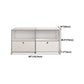 Sideboard in acciaio inossidabile in stile contemporaneo