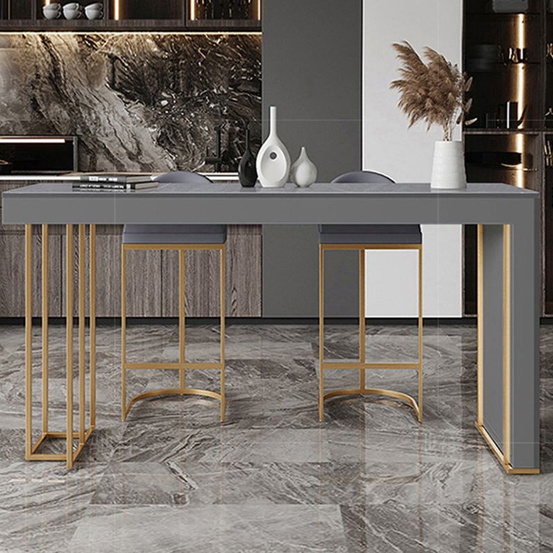 Glam Rectangle Stone Counter Table 1/3 Pieces Bar Table Set for Kitchen Clearhalo 'Bar Furniture' 'furn' 'furn_home_bar_bar_sets' 'Furniture' 'Home Bars & Bar Sets' 'home_bar_bar_sets' 'Kitchen & Dining Furniture' 1200x1200_7137d574-b50a-4005-8679-b42bae35a93b