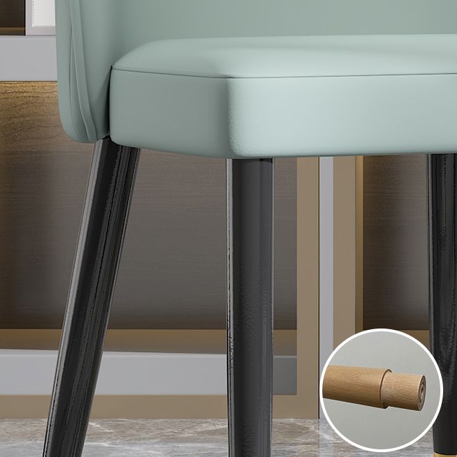 Scandinavian Style Dining Chair Wood Dining Room Armless Cushioned Parsons Chair (Set of 2) Clearhalo ' kitchen&dining_furn' 'Dining Chairs' 'Dining Tables & Seating' 'dining_chair' 'furn' 'furn_dining_chair' 'Furniture' 'furniture_dining_chair' 'Kitchen & Dining Furniture' 'kitchen' 1200x1200_713acab8-ed8a-4515-bc49-9eb74976cf88