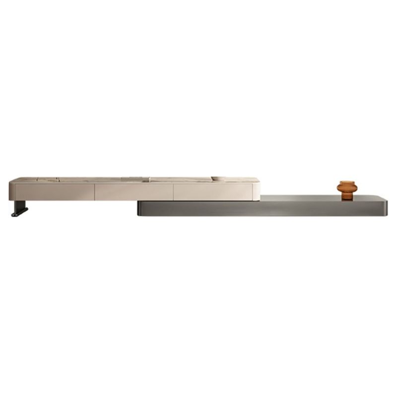 Block and Drum Contemporary Slate BlockHome Coffee Or End Table with Drawers