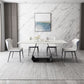 Modern Sintered Stone Top Dining Set Rectangular 1/4/5/7 Pieces Dining Room Table Set Clearhalo 'Dining Room Sets' 'Dining Tables & Seating' 'dining_room_set' 'furn' 'furn_dining_room_set' 'Furniture' 'Kitchen & Dining Furniture' 1200x1200_713f4bc8-eef1-4cb7-9b88-48c1e214b128