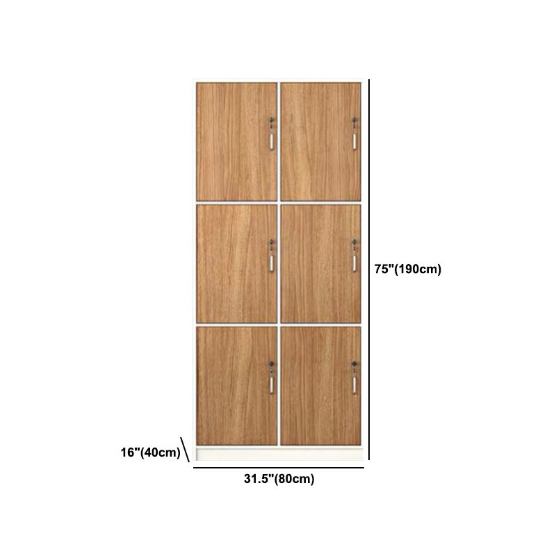 Natuurlijke afwerking binnenkast eigentijdse opbergkast met scharnierende deur