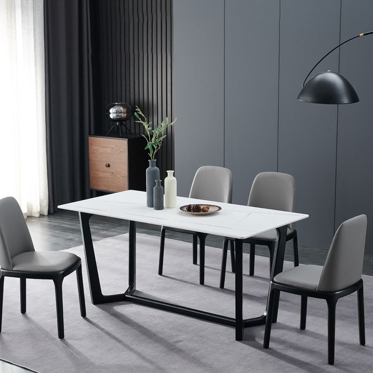 Contemporary Style Leather Chair Wooden Parsons Armless chair for Dining Room Clearhalo ' kitchen&dining_furn' 'Dining Chairs' 'Dining Tables & Seating' 'dining_chair' 'furn' 'furn_dining_chair' 'Furniture' 'furniture_dining_chair' 'Kitchen & Dining Furniture' 'kitchen' 1200x1200_7143f57d-a668-4708-a80e-79b247e04059