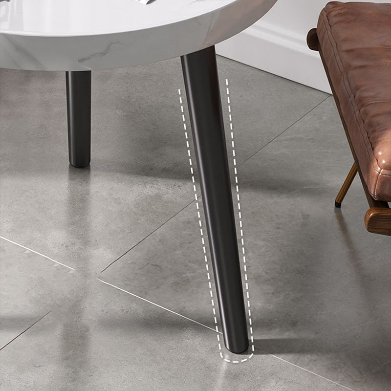 Minimalistische ronde houten zijde end tafel 3 benen Sofa hoektafel