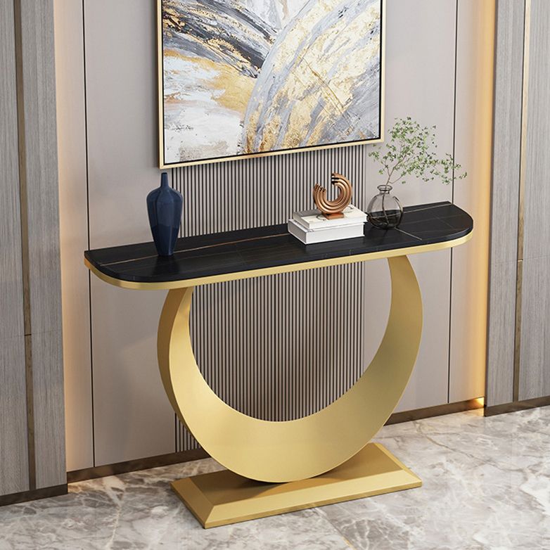 11.81 "W Table Accento della console contemporanea tavolo console a mezza luna
