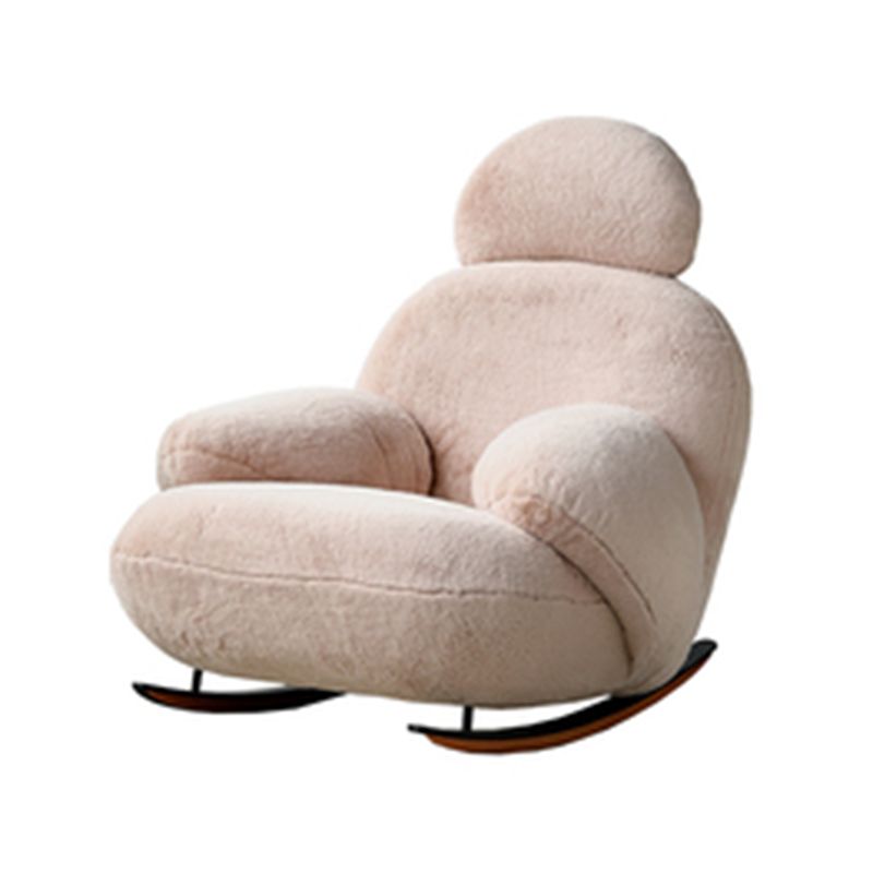 Chaise à bascule en velours chaise à bascule de style moderne de style moderne