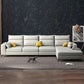 Scandinavian Faux Leather Sectional for Four People 60.63" Wide