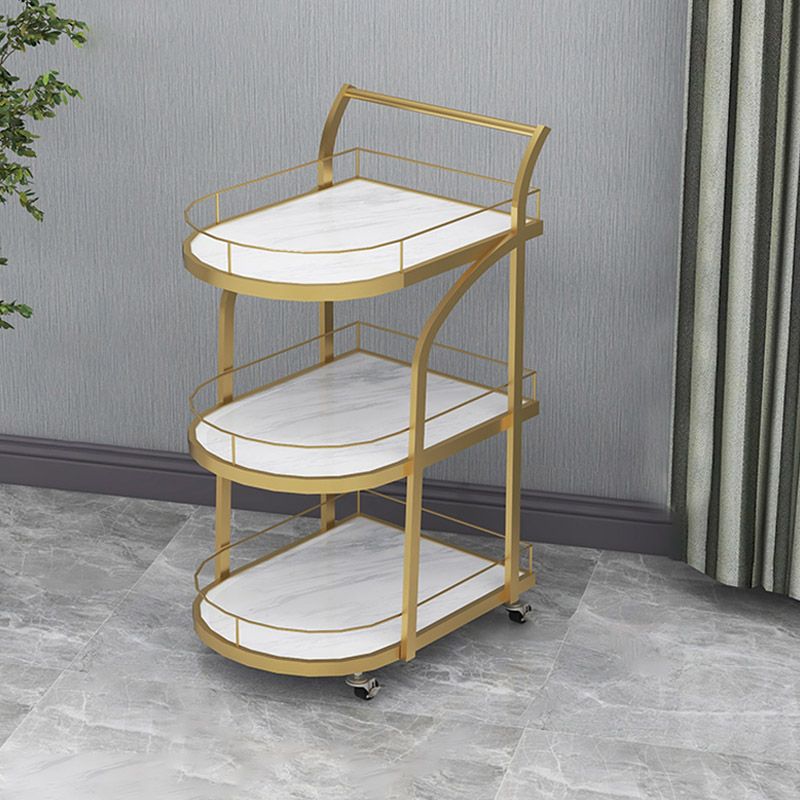 Table de préparation à la maison moderne de stockage ouvert Home Dining Table de préparation