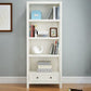 Rectangle Standard Solid Wood Bookcase Nordic Closed Back Bookshelf