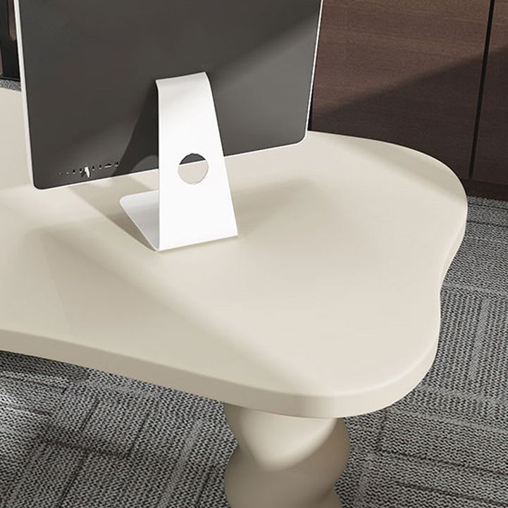 Bourse industriel beige en bois artificiel et en bois massif bureau de bureau Parsons