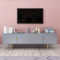 Glam Wood TV Media Stand 16" W Enclosed Storage TV Stand Console with Cabinets Clearhalo 'furn' 'furn_tv_stands_entertainment_centers' 'Furniture' 'Living Room Furniture' 'TV Stands & Entertainment Centers' 'TV Stands & Media Storage Furniture' 'tv_stands_entertainment_centers' 1200x1200_714d05aa-a33b-457a-befd-ef3408a5c171
