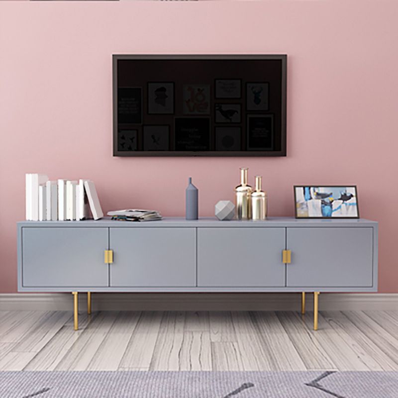 Glam Wood TV Media Stand 16" W Enclosed Storage TV Stand Console with Cabinets Clearhalo 'furn' 'furn_tv_stands_entertainment_centers' 'Furniture' 'Living Room Furniture' 'TV Stands & Entertainment Centers' 'TV Stands & Media Storage Furniture' 'tv_stands_entertainment_centers' 1200x1200_714d05aa-a33b-457a-befd-ef3408a5c171