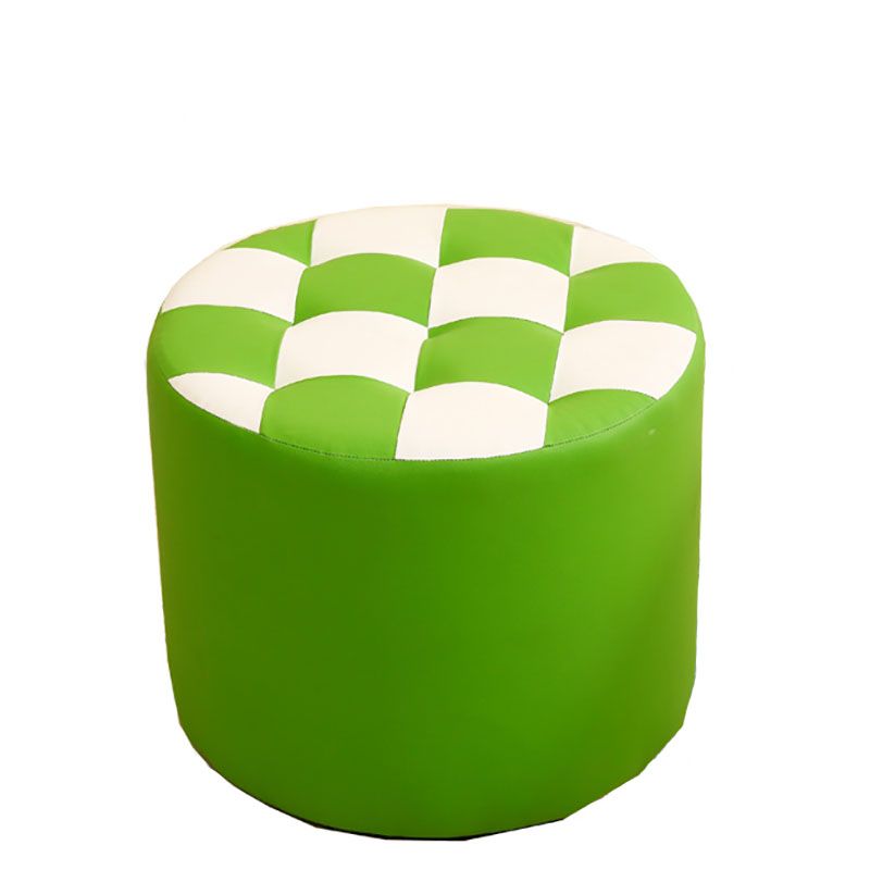 Modern Round Pouf Check Pattern Water Resistant Pouf for Home Decor Clearhalo 'furn' 'furn_ottomans_poufs' 'Furniture' 'Living Room Furniture' 'Ottomans & Poufs' 'ottomans_poufs' 1200x1200_714f403a-d519-40e3-87ea-f9fcd014c64f