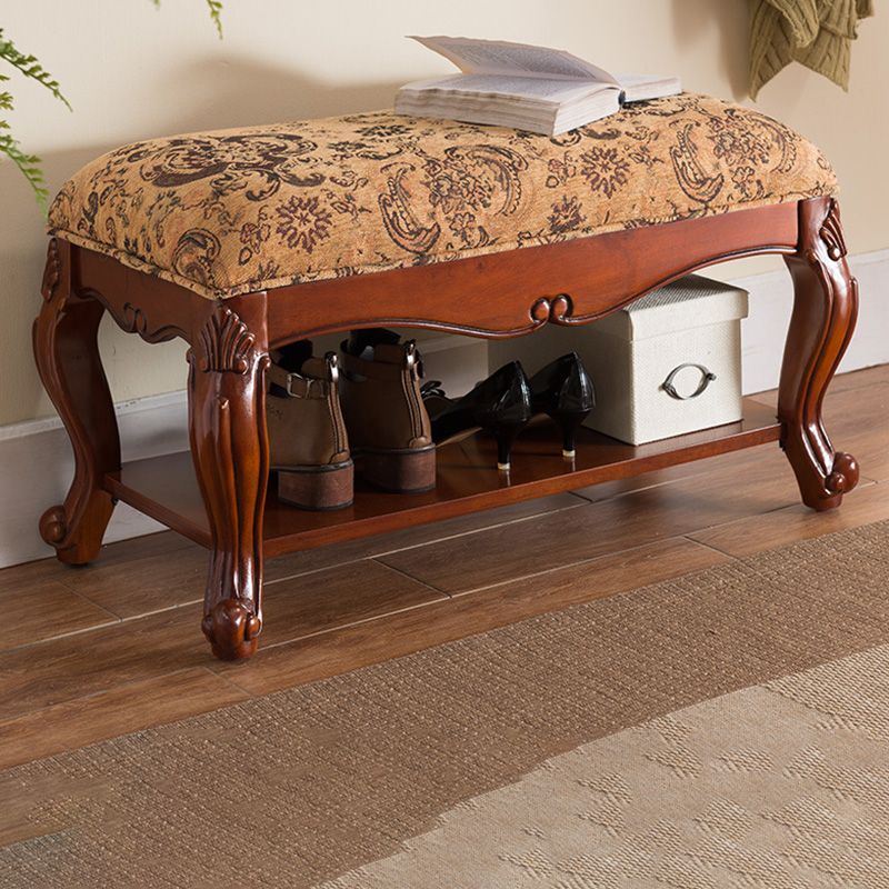 Rectangle 15.7" Wide Entryway Bench Traditional Upholstered Seating Bench with Cushioned Clearhalo 'Benches' 'Chairs & Seating' 'furn' 'furn_benches' 'Furniture' 'Living Room Furniture' 1200x1200_71506f25-1f11-4314-8d66-9d4aa87c9af4