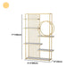 11.81"W Bookcase Glam Style Open Back Bookshelf for Office Study Room Home Clearhalo 'Bookcases' 'furn' 'furn_bookcases' 'Furniture' 'furniture_bookcases' 'kitchen' 'kitchen_bookcases' 'Living Room Furniture' 'Office Furniture' 1200x1200_7151f5a4-816a-4f7e-a381-350a2b02ba92