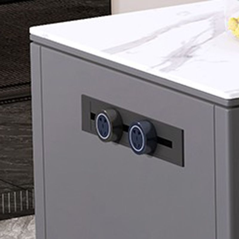 Maison de cuisine à manger table îlot d'îlot de cuisine rectangulaire moderne