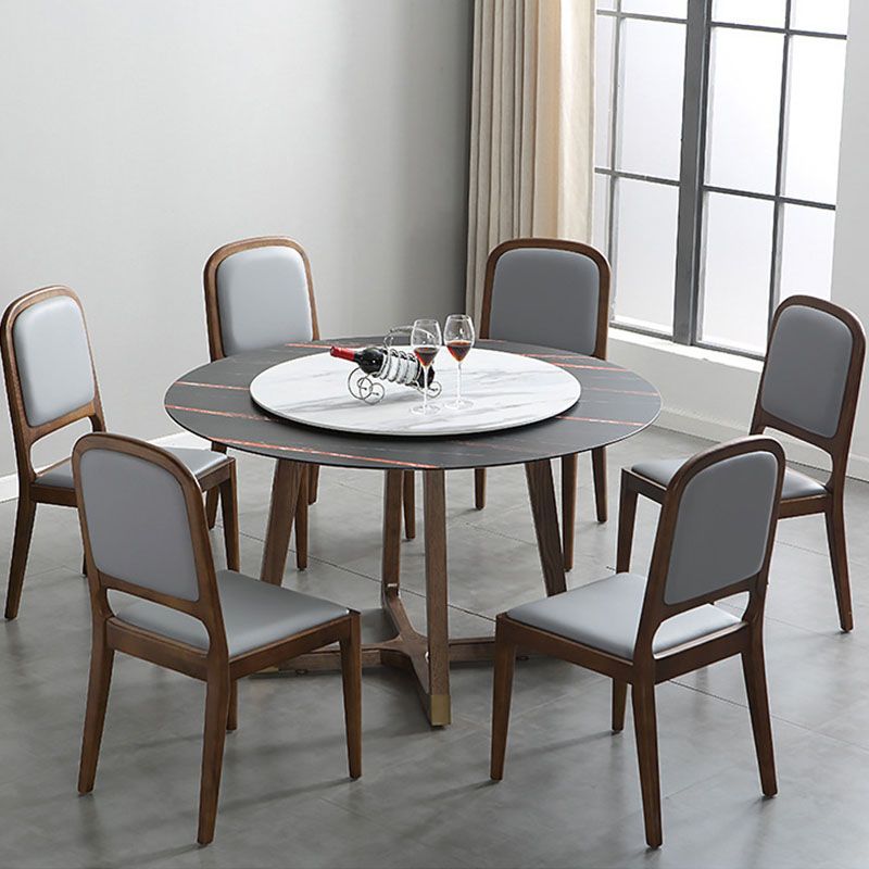 Open Back Side Chair Wood Industrial Style Dining Room Chair for Home Clearhalo 'Dining Chairs' 'Dining Tables & Seating' 'dining_chair' 'furn' 'furn_dining_chair' 'Furniture' 'Kitchen & Dining Furniture' 1200x1200_715292e3-5d23-42fa-a6ca-843cc5191db9