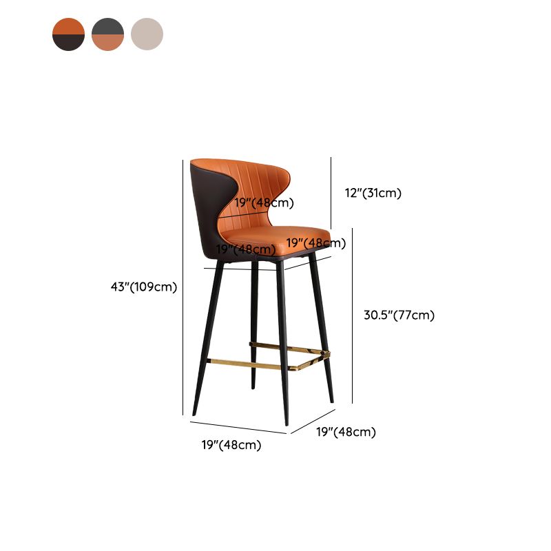 Sgabello da bar con barra bassa con sgabello da baiassa in fux in fux moderno per cucina