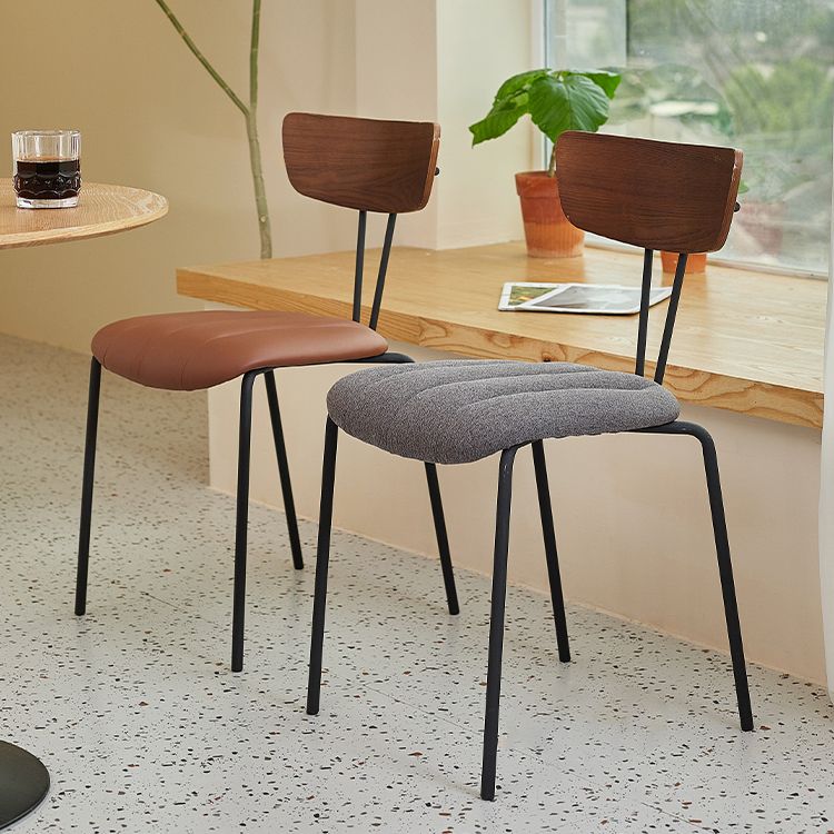 Industrial Style Dining Chair Kitchen Armless Side Chairs with Metal Legs Clearhalo ' kitchen&dining_furn' 'Dining Chairs' 'Dining Tables & Seating' 'dining_chair' 'furn' 'furn_dining_chair' 'Furniture' 'furniture_dining_chair' 'Kitchen & Dining Furniture' 'kitchen' 1200x1200_7155a8b5-0ead-4a7e-82b3-b86ee036fd65