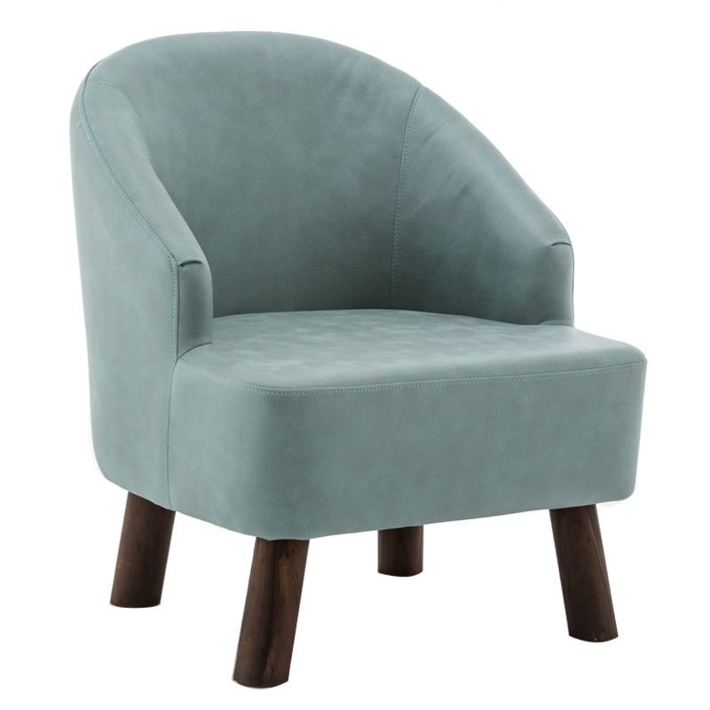 Faux Leather Chair Barrel Chair Solid Wood Frame Chair for Living Room Clearhalo 'Accent Chairs' 'accent_chairs' 'Chairs & Seating' 'furn' 'furn_accent_chairs' 'Furniture' 'furniture_accent_chairs' 'Living Room Furniture' 1200x1200_71575e0e-f9b6-4688-a21e-454dc9768888