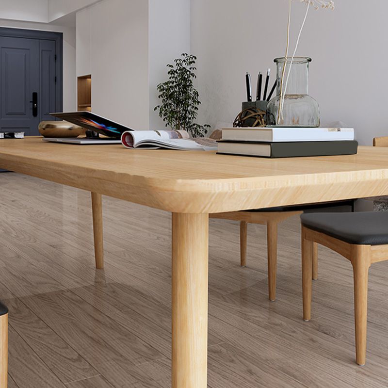 Modern Solid Wood Office Desk 29.53" Tall Curved Writing Desk Clearhalo 'furn' 'furn_office_desk' 'Furniture' 'Office Desks' 'Office Furniture' 'office_desk' 1200x1200_7157e554-1221-4339-8802-ccf255a3af0e