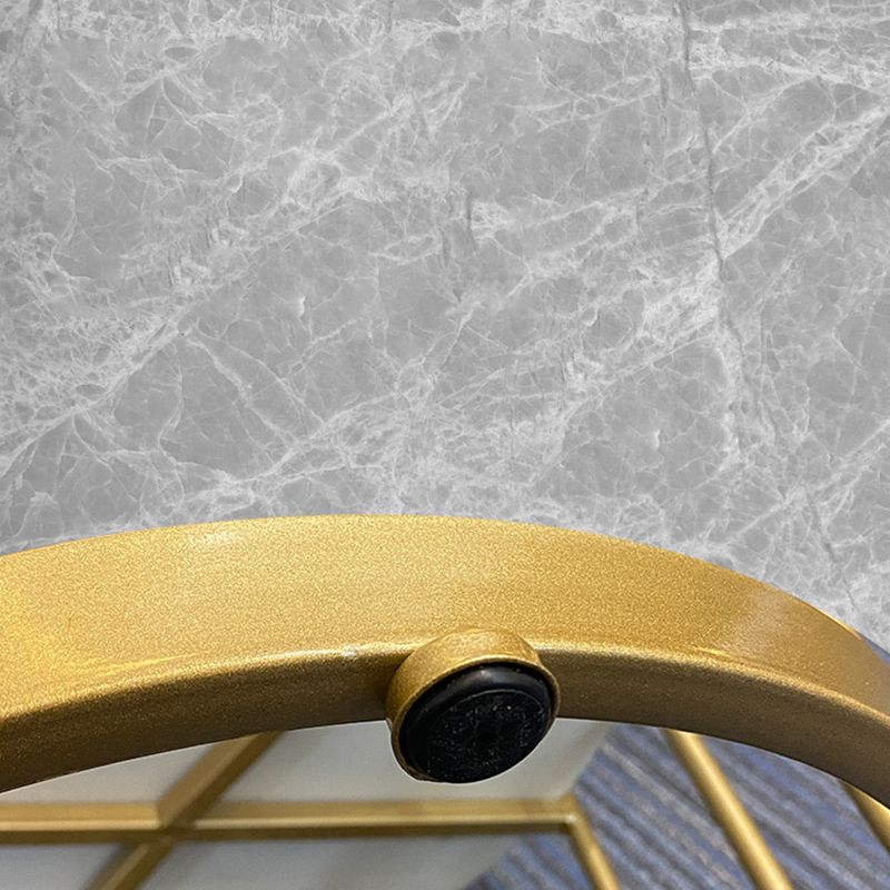 Table d'appoint à cadre moderne table de canapé rond avec rangement