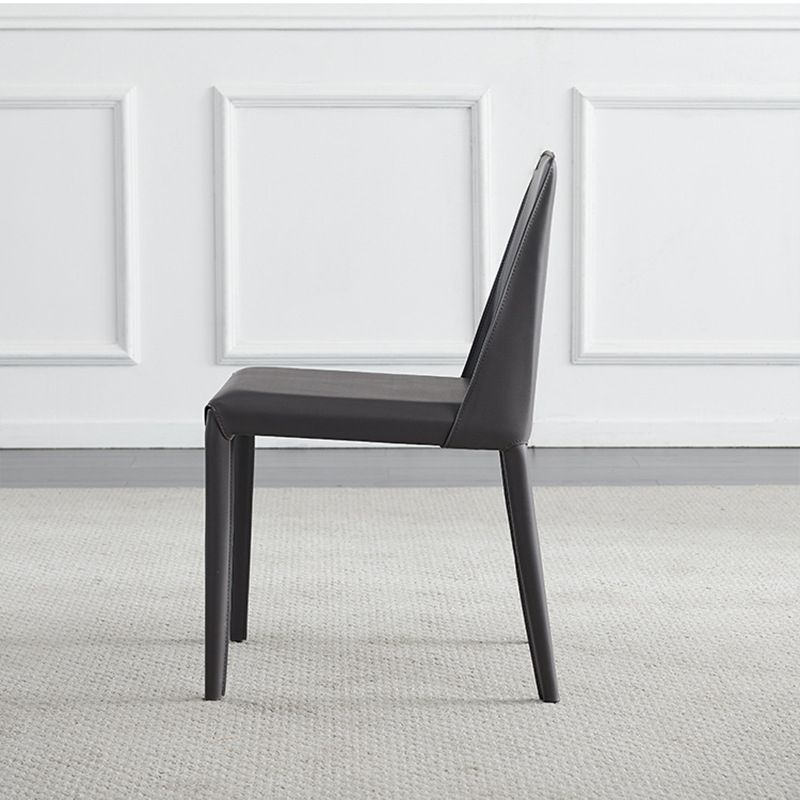 Contemporary Indoor Kitchen Chair Faux Leather Dining Side Chair Clearhalo 'Dining Chairs' 'Dining Tables & Seating' 'dining_chair' 'furn' 'furn_dining_chair' 'Furniture' 'Kitchen & Dining Furniture' 1200x1200_715895ed-8879-47cb-97aa-a90eca9984b8