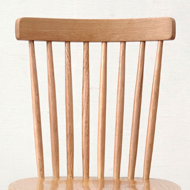 Sedia laterale in legno massiccio contemporaneo Finitura metallica sedia Windsor interno