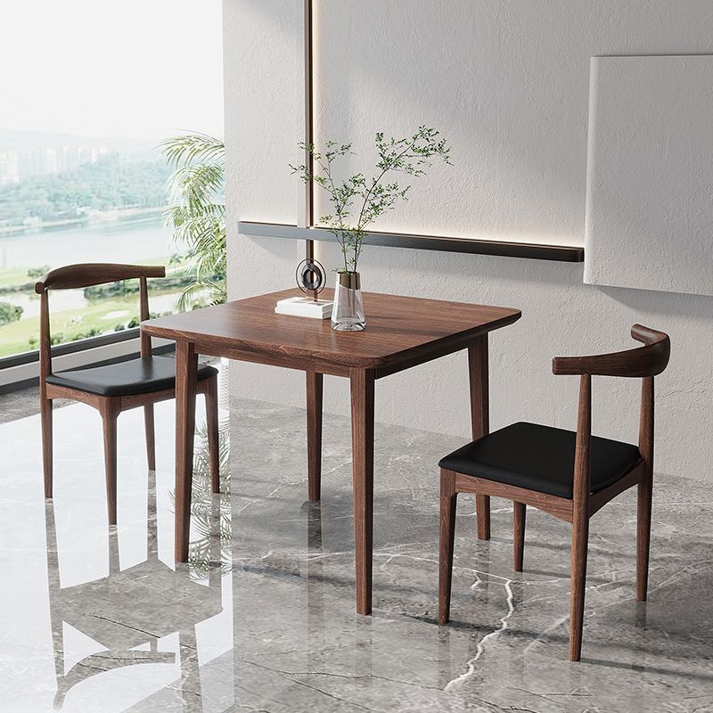 Modern 1/3/5 stukken Dinerset rechthoekige houten eettafel voor café