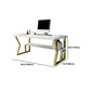Glam Dormitory Writing Desk Rectangular Writing Desk with Metal Legs Clearhalo 'furn' 'furn_office_desk' 'Furniture' 'Office Desks' 'Office Furniture' 'office_desk' 1200x1200_715a6d27-5e2f-43ee-a0de-deefd1613b68