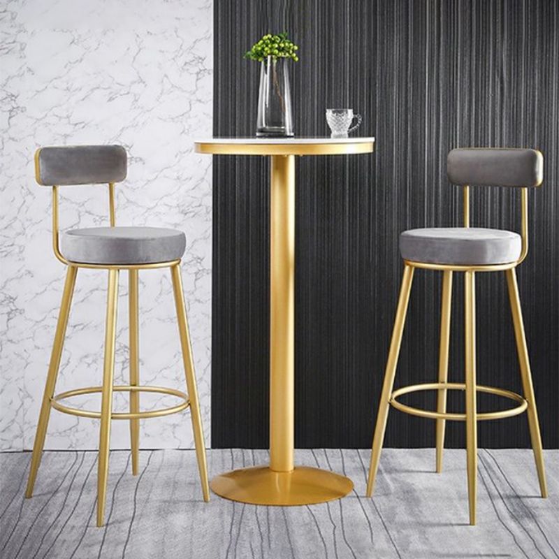 Glam Stone Bar Table Set 1/2/3 Pièces Table du comptoir rond pour intérieur