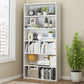 Modern Style Bookshelf Closed Back Engineered Wood Urban Bookcase for Home