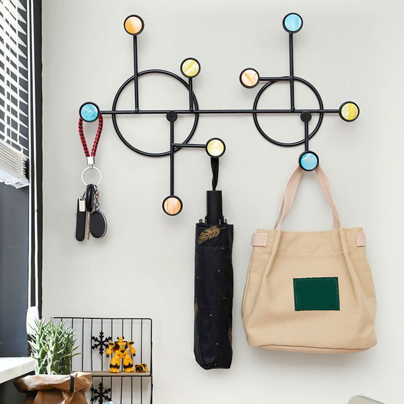 Moderner Stil Minimalistischer Kleiderbügel Heimwand Hängende Metallbedeckung Rack